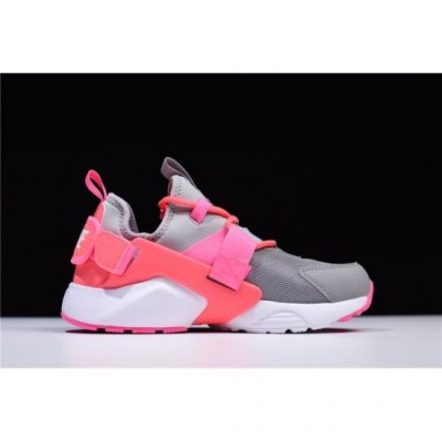 Nike Bayan Air Huarache City Low Krema Gri / Pembe Lifestyle Ayakkabı Türkiye - CGD633N9